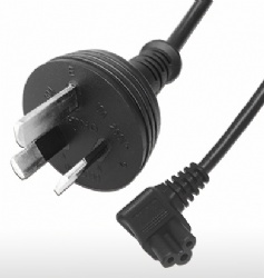 Australia 3-PIN Plug TO C5 Right Angle type AC Power Cord Set 2.5A 250V