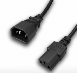 Australia IEC 60320 C14 Plug To C13 Connector, 3-Pin AC Power Cord