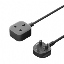 Socket plug power cord extension line