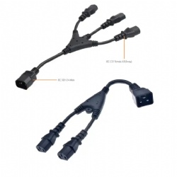 C13 to C14 transfer fork extension power cord