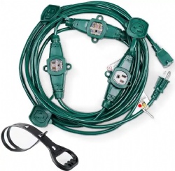 Outdoor heavy duty 220v multi-socket extension cord