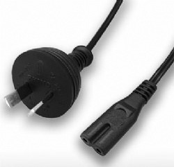 Australia 2-Pin Plug To C7 AC Power Cord Set 2.5A 250V