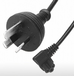 Australia IEC 60320 C14 Plug To C13 Connector, 3-Pin AC Power Cord